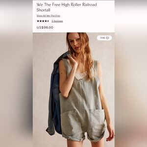 We The Free Railroad Shortalls